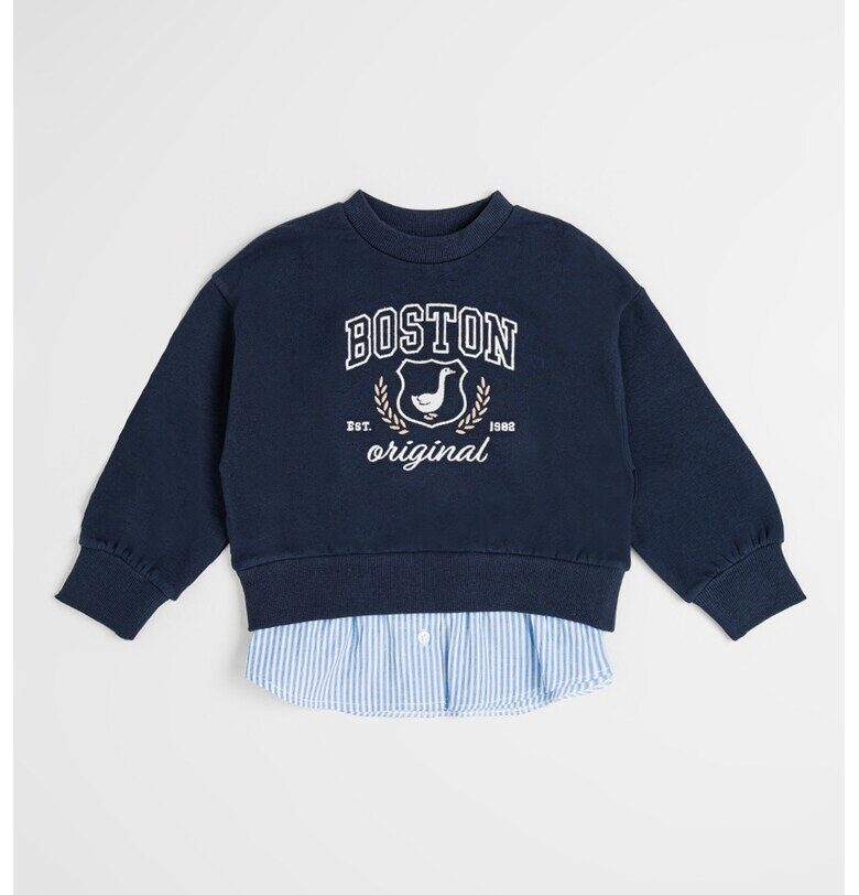 Блуза с памук и текст Mayoral