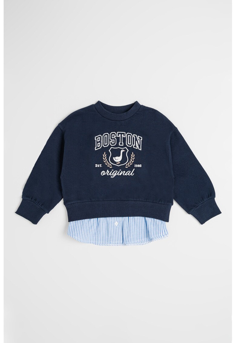 Блуза с памук и текст Mayoral