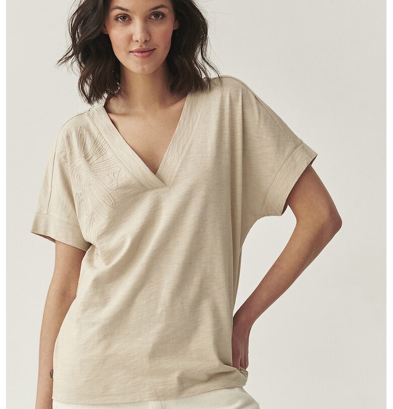 Блуза с памук с шпиц Tatuum