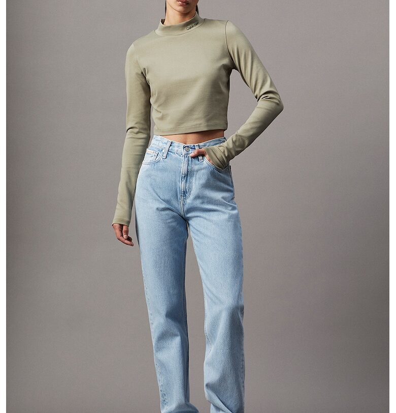 Блуза с поло CALVIN KLEIN JEANS