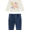 Блуза с принт и дънки - 2 части GUESS KIDS