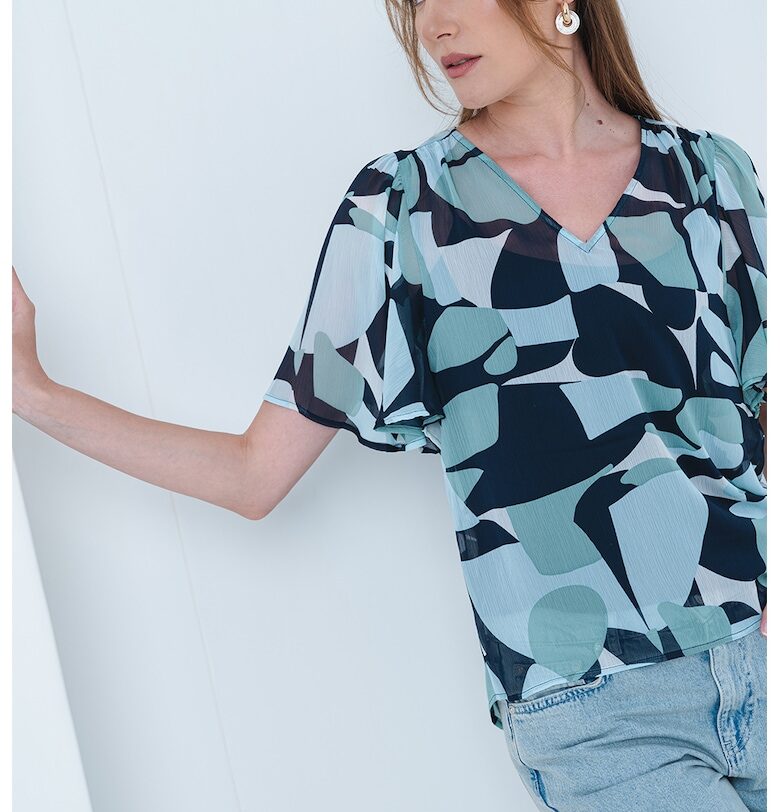 Блуза с ръкави тип пеперуда Tom Tailor