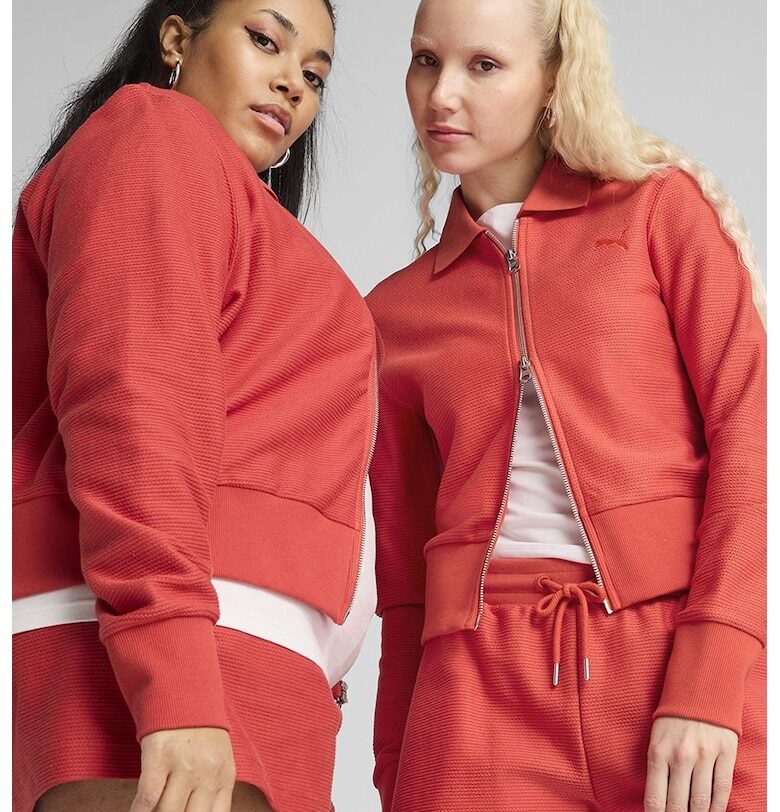 Блуза с цип и релеф Puma