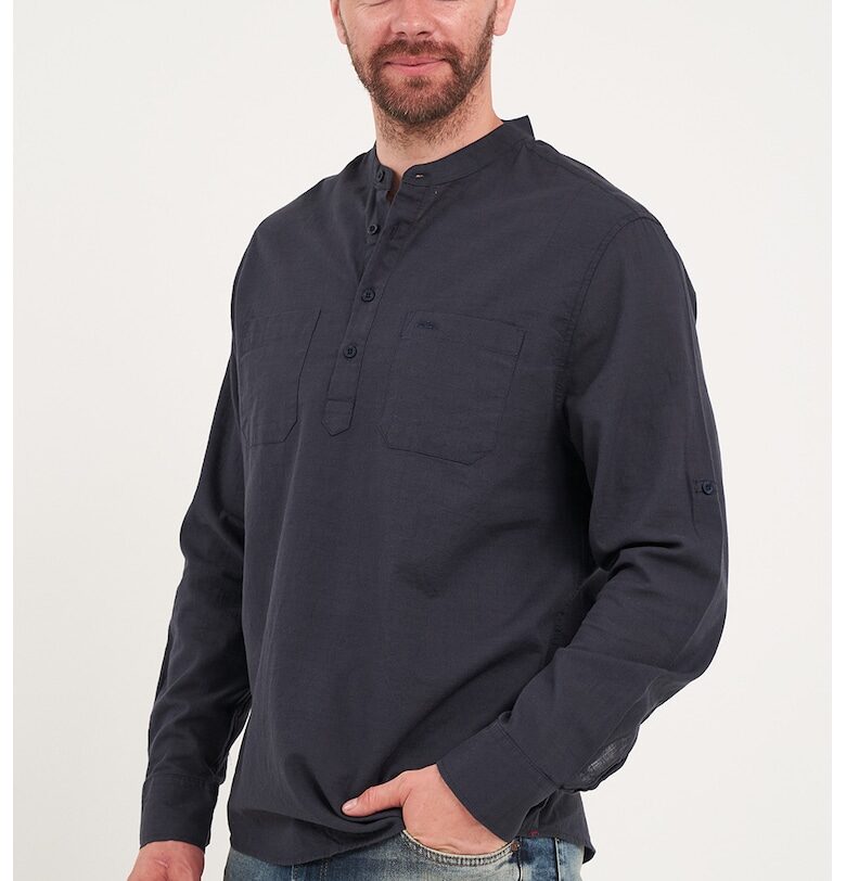 Блуза с яка Henley и джобове на гърдите Lee Cooper