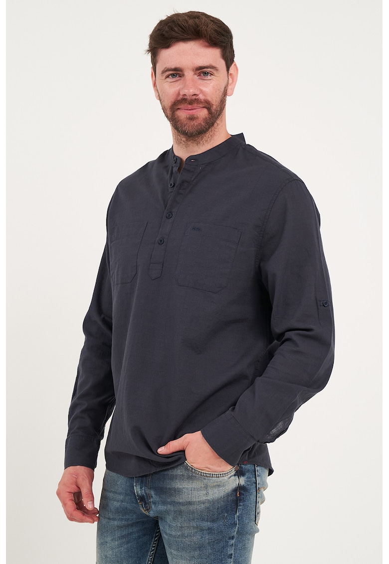 Блуза с яка Henley и джобове на гърдите Lee Cooper