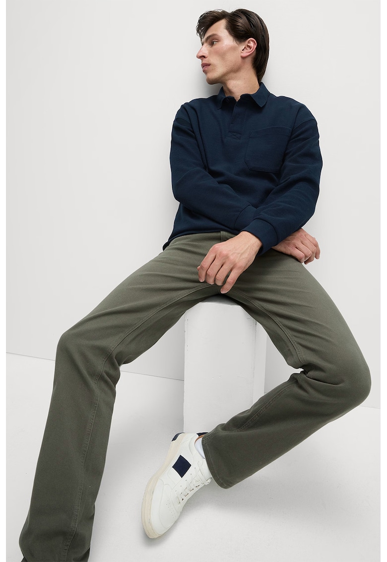 Блуза с яка и джоб Marks  Spencer