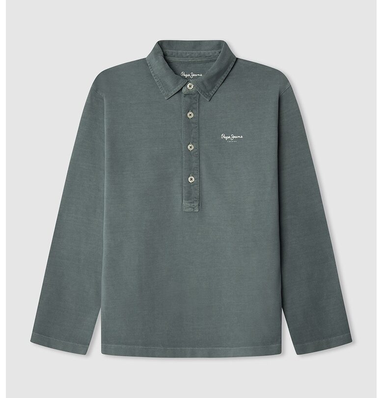 Блуза с яка и лого Pepe Jeans London