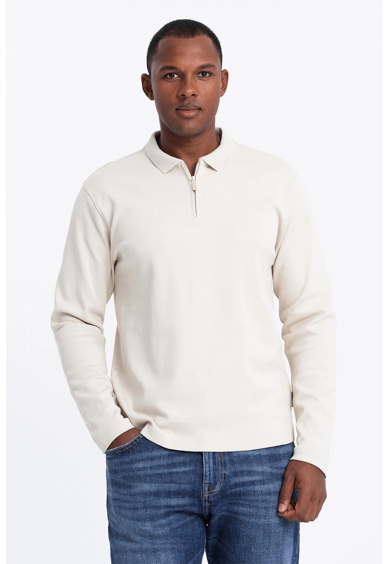 Блуза с яка и цип OMBRE