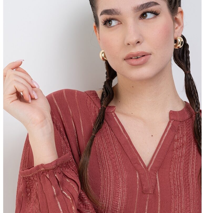Блуза тип туника Bika с бляскави ивици Vero Moda