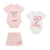 Боди и къс панталон с памук - 3 части GUESS KIDS