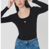 Боди с дълги ръкави GUESS