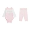 Боди с дълги ръкави и панталон - 2 части GUESS KIDS