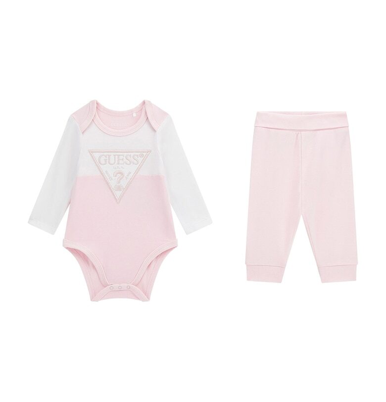 Боди с дълги ръкави и панталон - 2 части GUESS KIDS