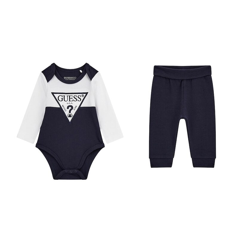 Боди с дълги ръкави и панталон - 2 части GUESS KIDS