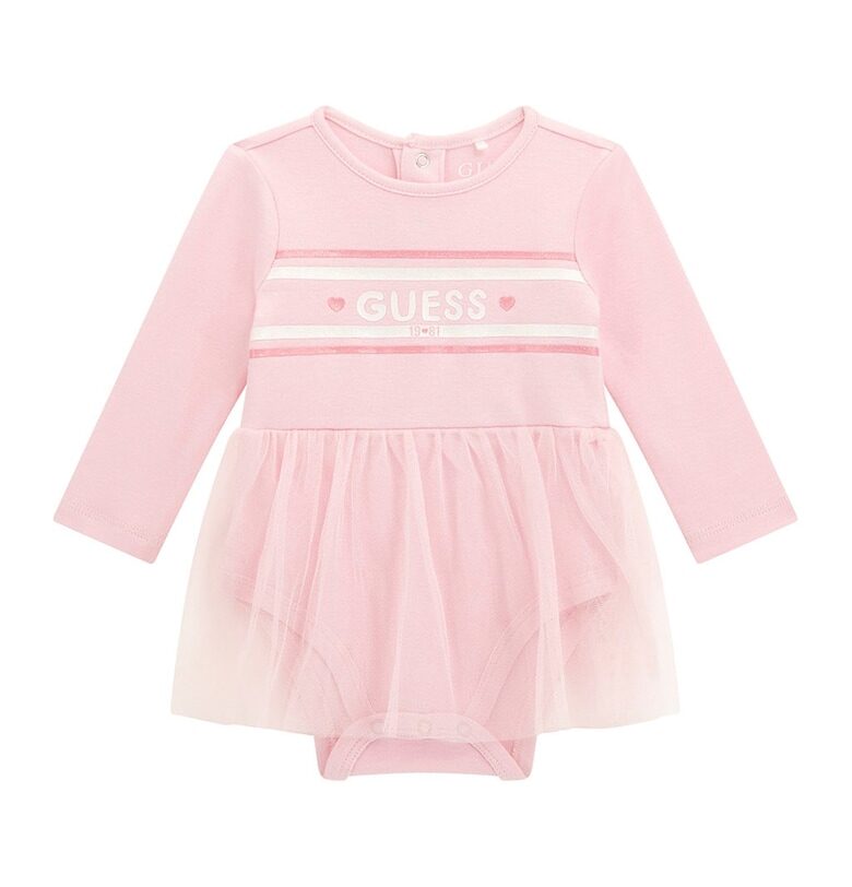 Боди с дълги ръкави и тюл GUESS KIDS