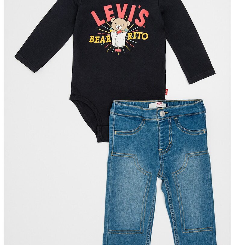 Боди с лого и дънки Levis