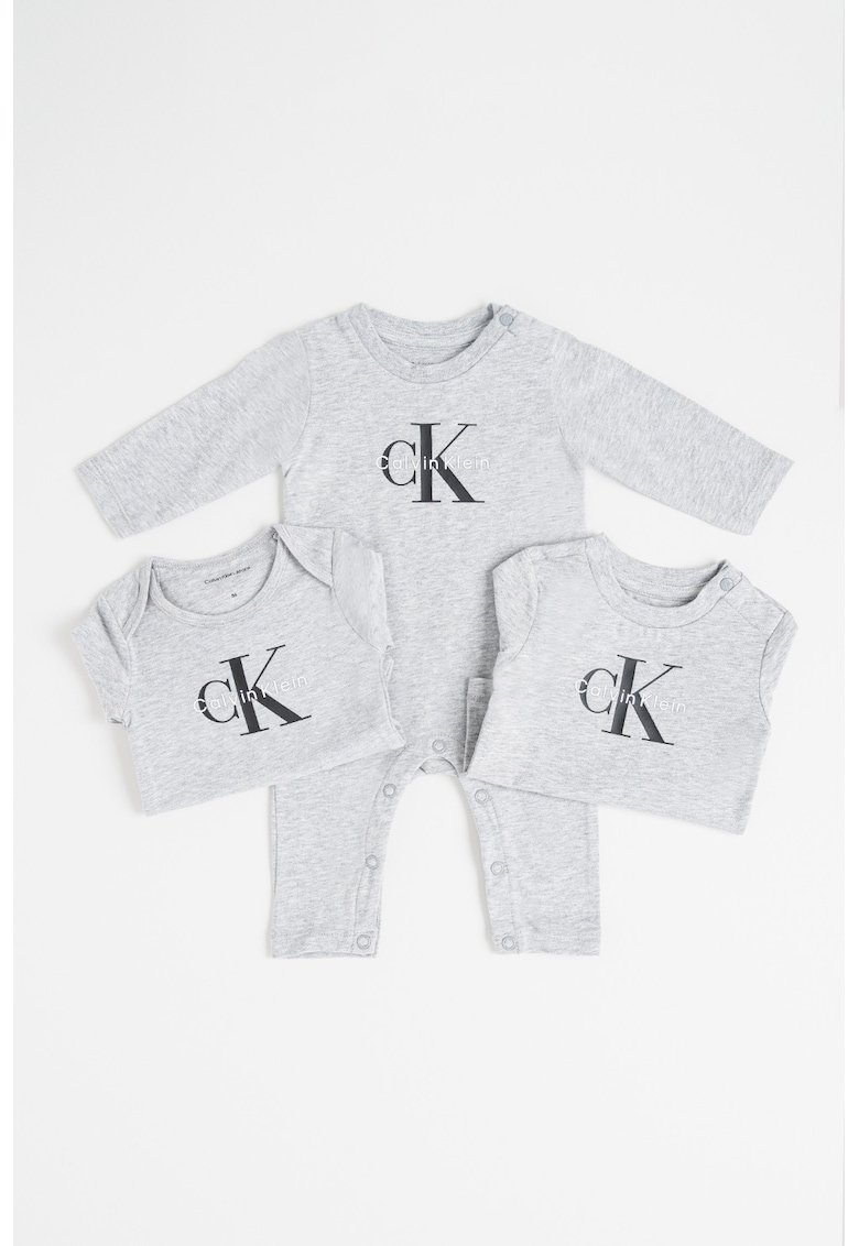 Боди с памук - 3 броя CALVIN KLEIN