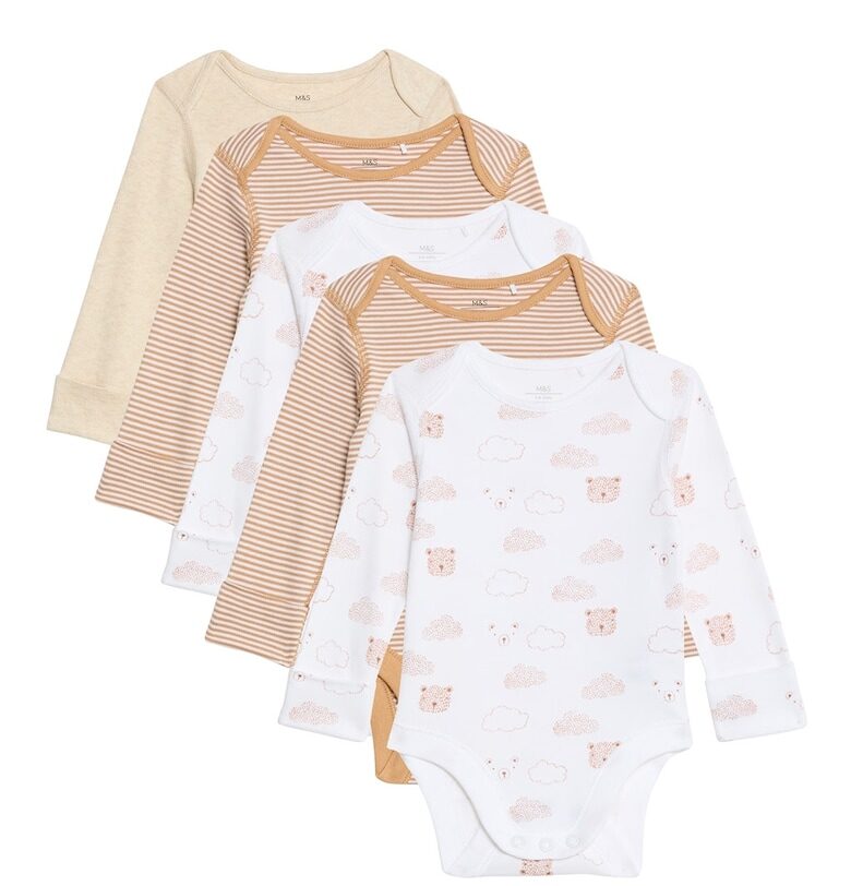 Бодита с принт - 5 броя Marks  Spencer