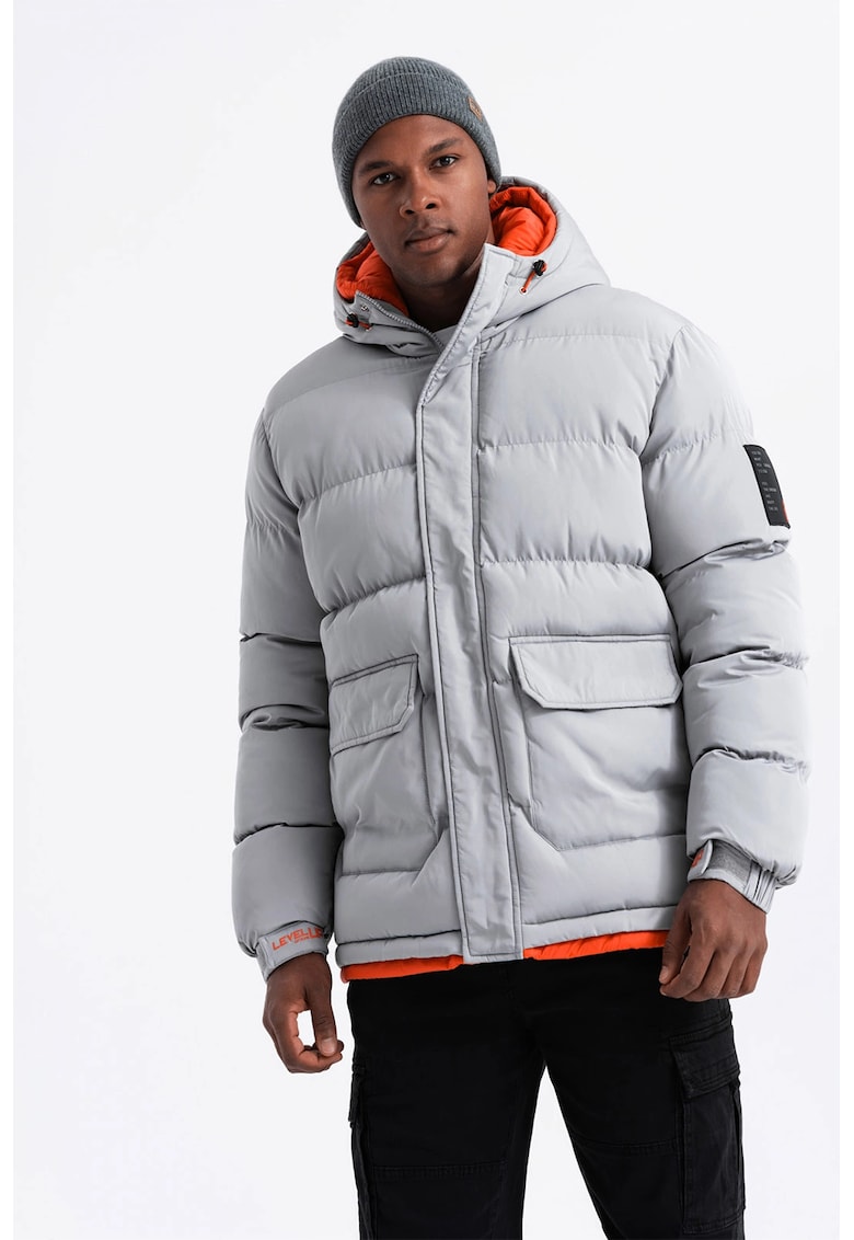 Ватирано зимно яке с двойна качулка OMBRE