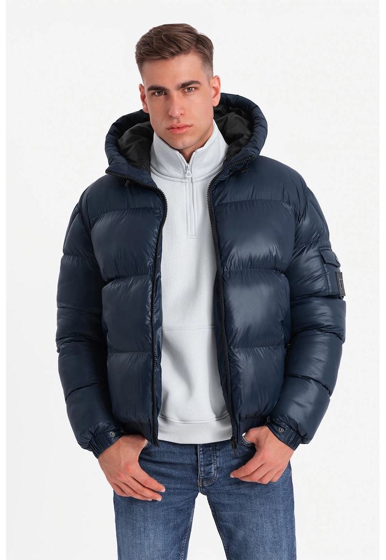 Ватирано зимно яке с джоб на ръкава OMBRE