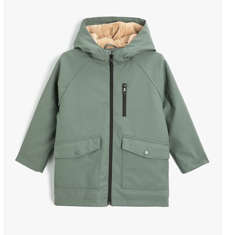 Водоустойчив дъждобран с качулка KOTON