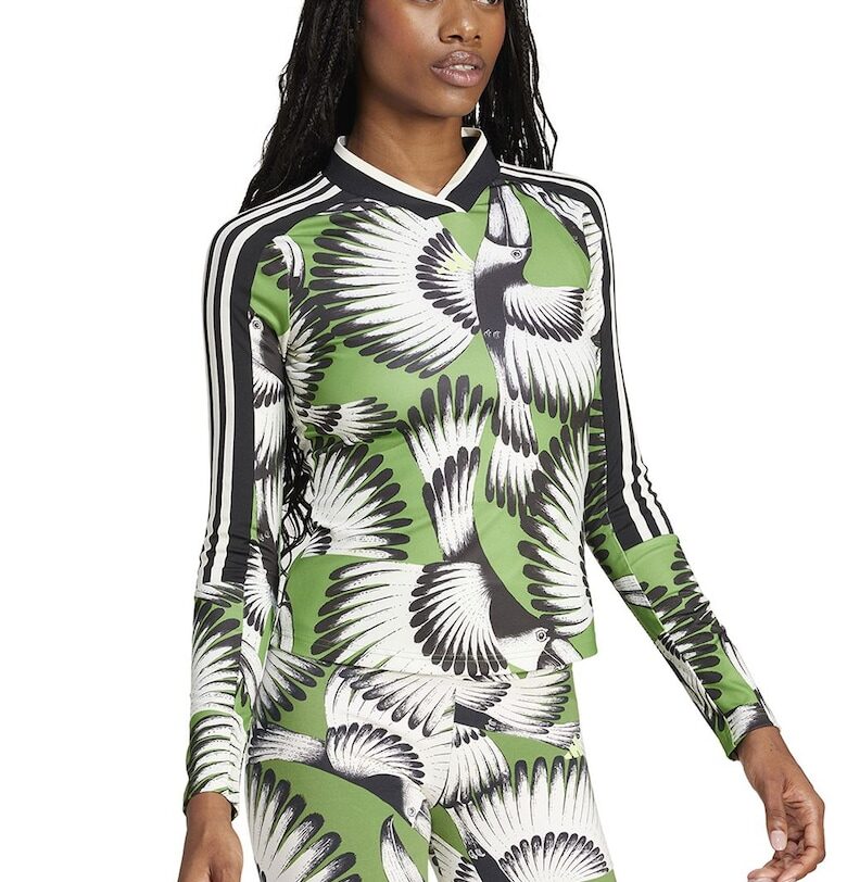 Вталена блуза с десен adidas Sportswear