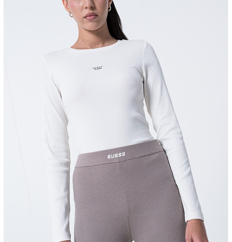 Вталена блуза с лого GUESS JEANS