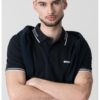 Вталена тениска Paul с яка BOSS