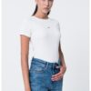 Вталена тениска с лого GUESS JEANS