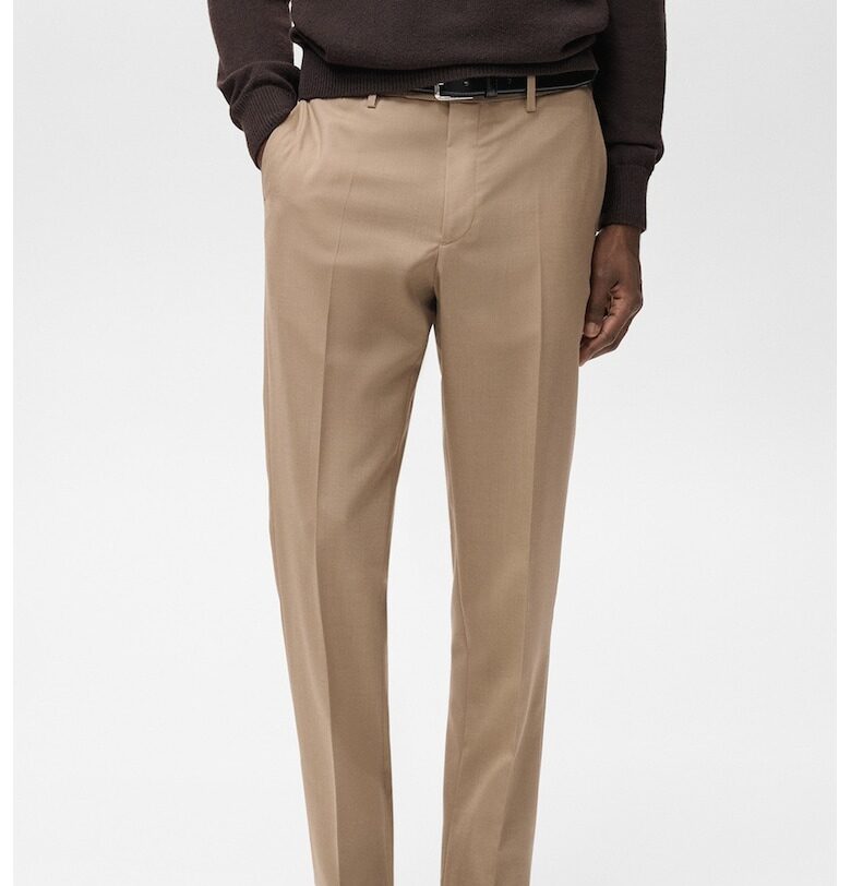 Вълнен панталон чино Mango