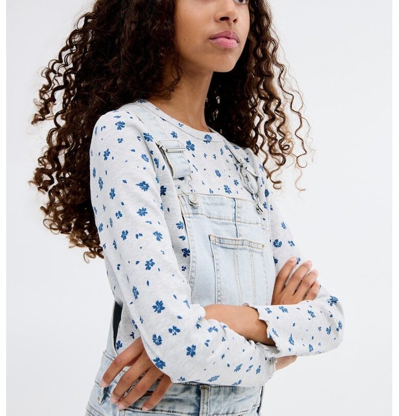 Гащеризон от деним с пришит джоб Mango