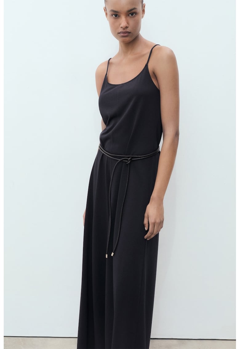 Гащеризон с лен и овално деколте Mango