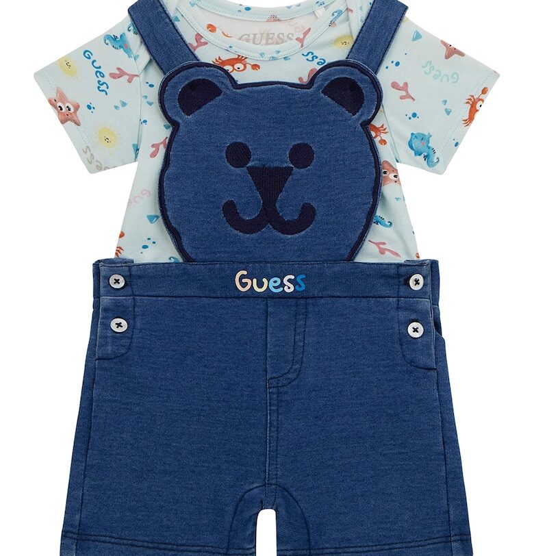 Гащеризон с памук и боди - 2 части GUESS KIDS