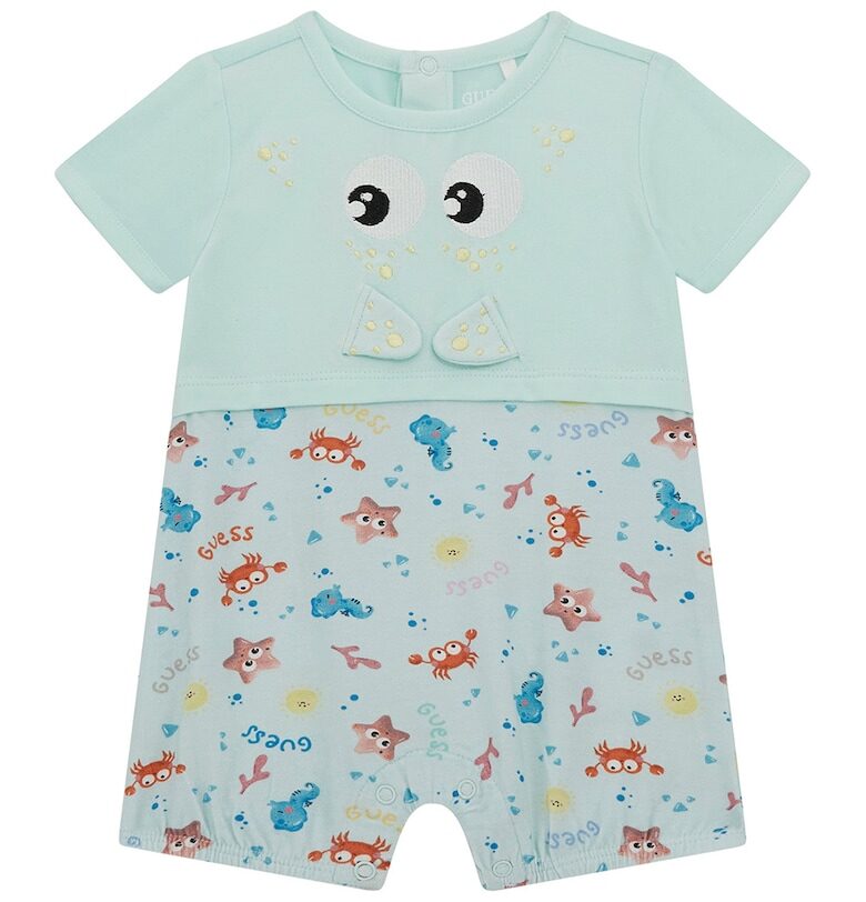 Гащеризон с памук и графика GUESS KIDS