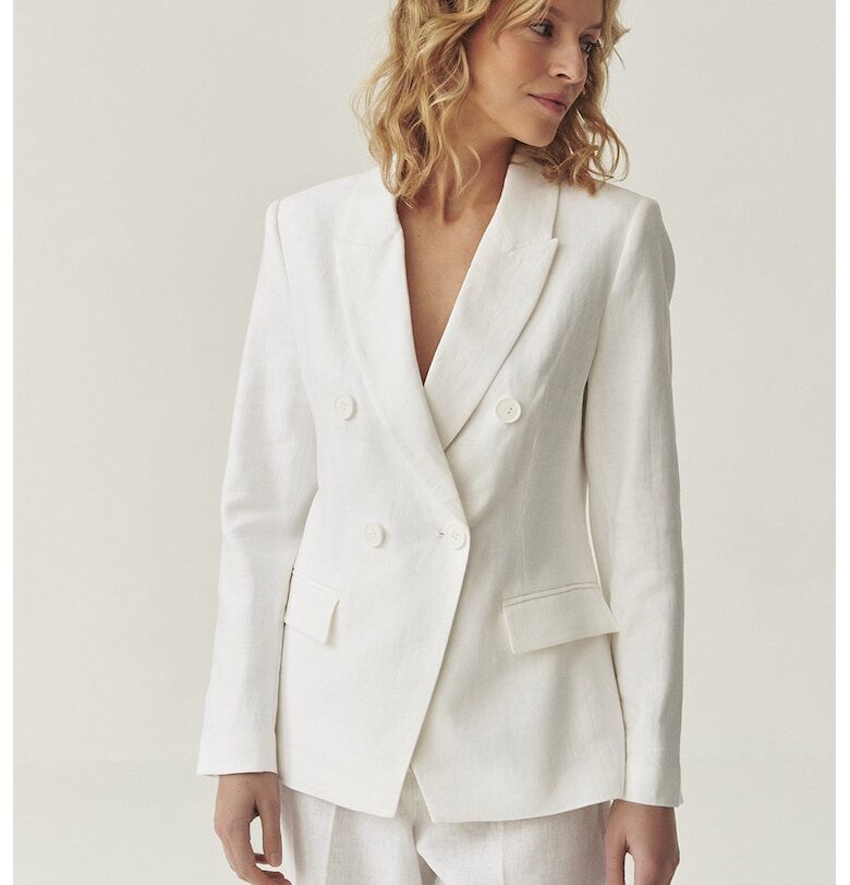 Двуредно ленено сако Tatuum