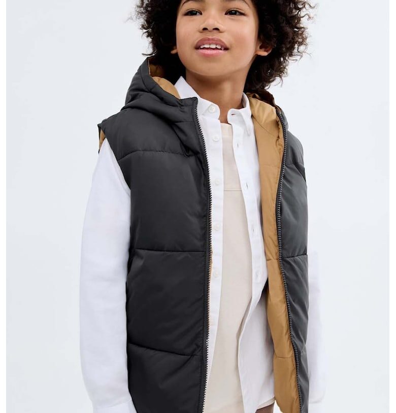 Двустранен елек с качулка Mango