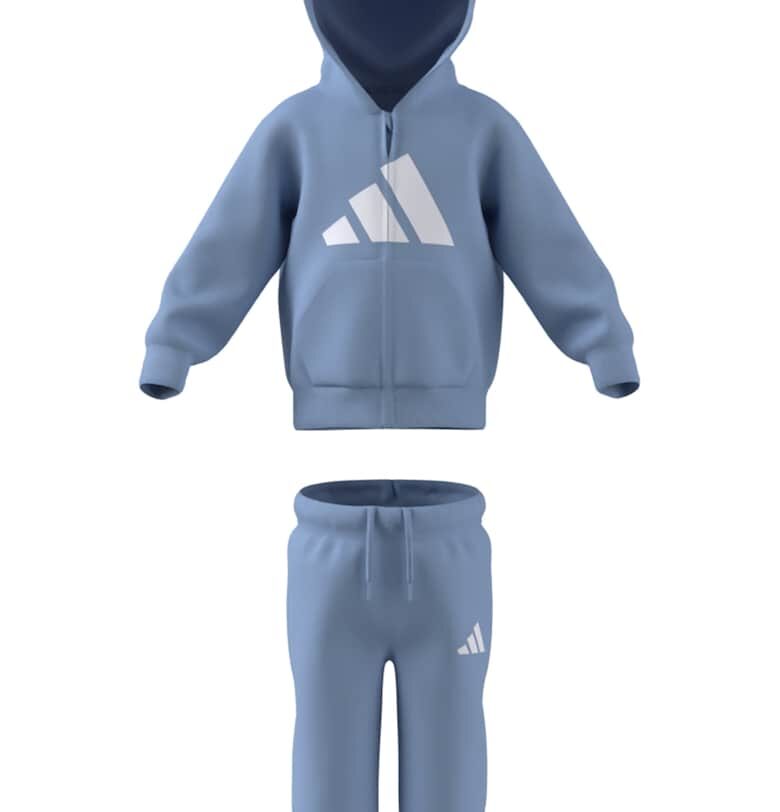 Двуцветен спортен екип с цип adidas Sportswear