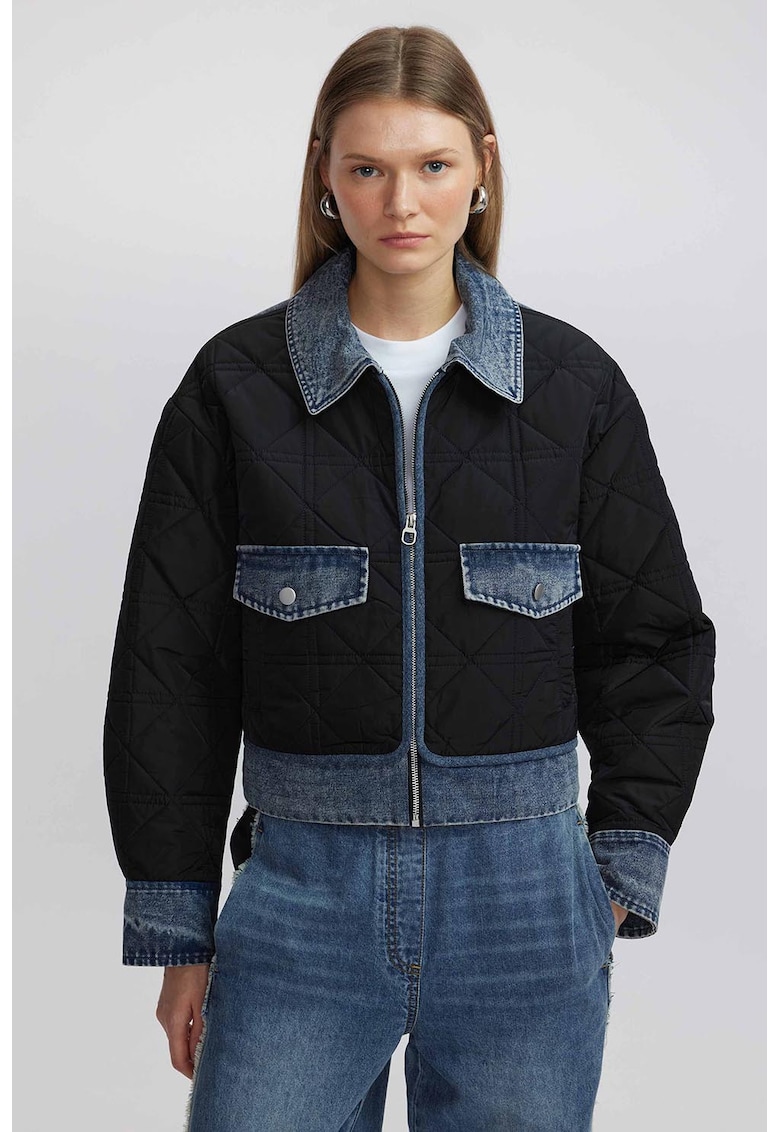 Двуцветно дънково яке Ipekyol