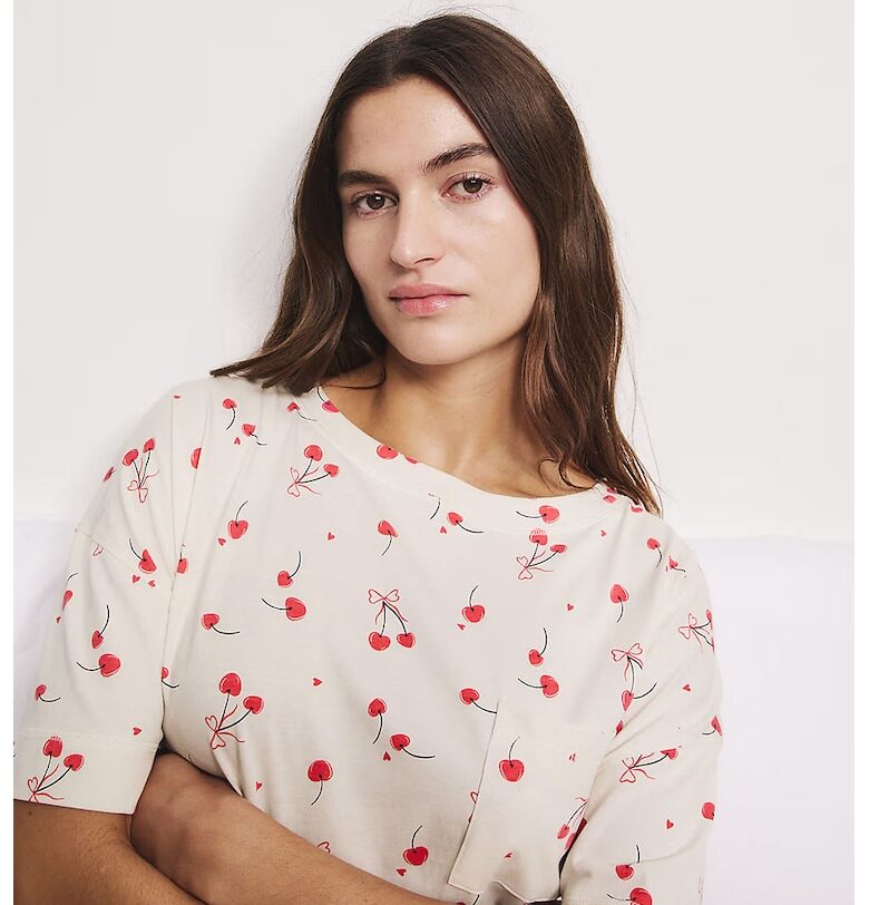 Десенирана нощница с модал Marks  Spencer