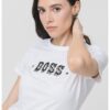 Десенирана памучна тениска BOSS