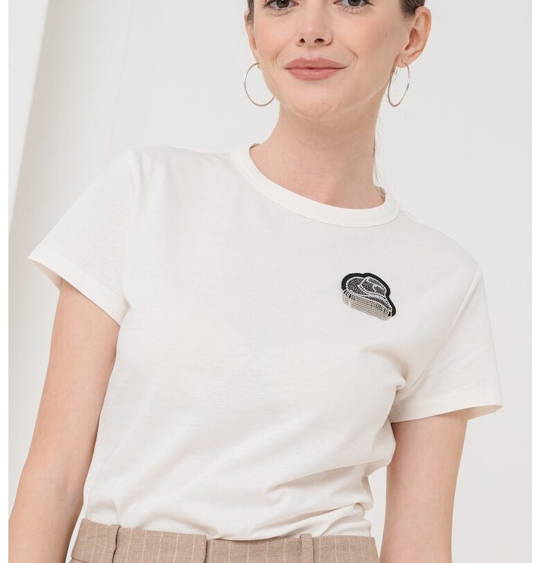 Десенирана памучна тениска BOSS