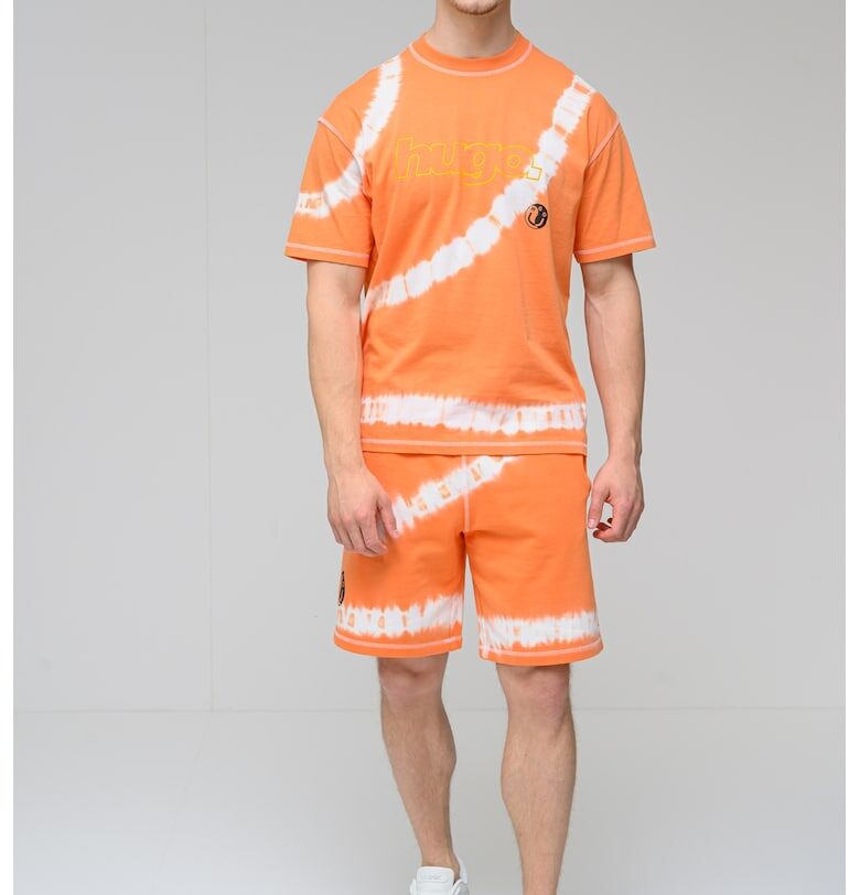 Десенирана тениска Nodyem с овално деколте HUGO