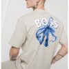 Десенирана тениска с овално деколте BOSS