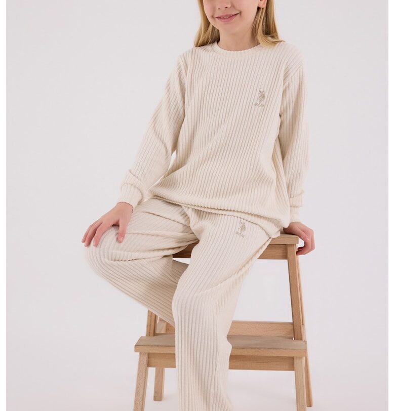 Свободна рипсена блуза и панталон - 2 части US Polo Assn