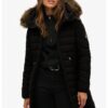 Дълго зимно яке Fuji с качулка SUPERDRY
