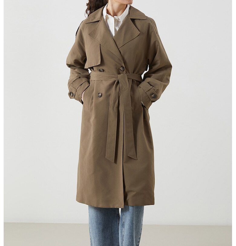 Дълго палто с копчета LC WAIKIKI