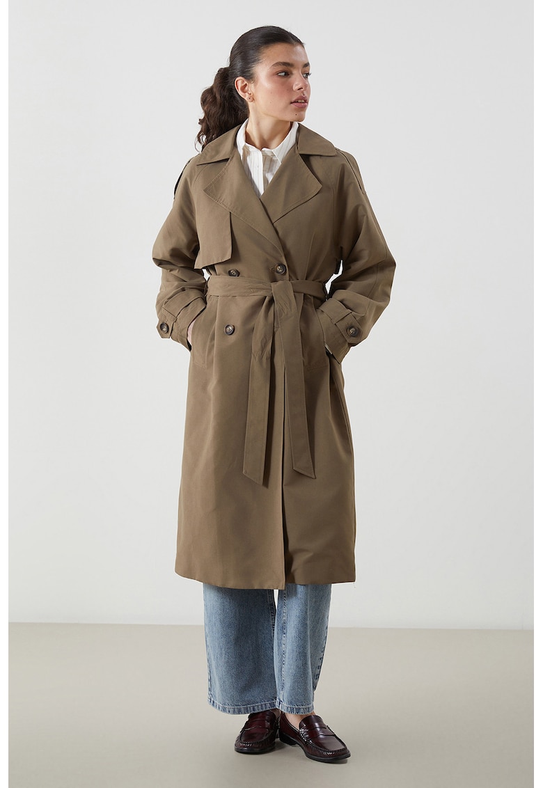 Дълго палто с копчета LC WAIKIKI