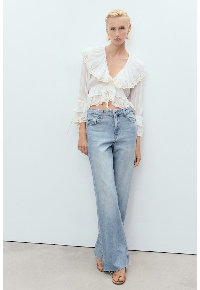 Дънки Danila с широк крачол Mango