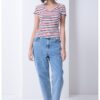 Дънки Mom с висока талия Tommy Jeans
