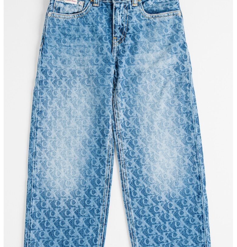 Дънки Skater с десен с лого CALVIN KLEIN